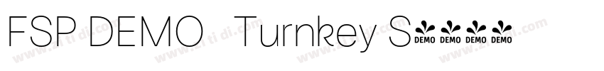 FSP DEMO   Turnkey S字体转换